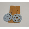 Earrings - Mandala - Light Blue (Large)