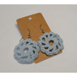 Earrings - Mandala - Light Blue (Large)