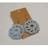 Earrings - Mandala - Light Blue (Large)