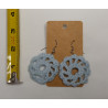 Earrings - Mandala - Light Blue (Large)