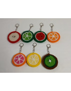 Fruit Slice Keychains